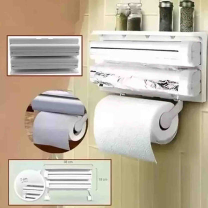 Dispensador de Papel de Cocina 3 en 1 – Todo en su Lugar, Sin Pensar
