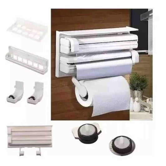 Dispensador de Papel de Cocina 3 en 1 – Todo en su Lugar, Sin Pensar