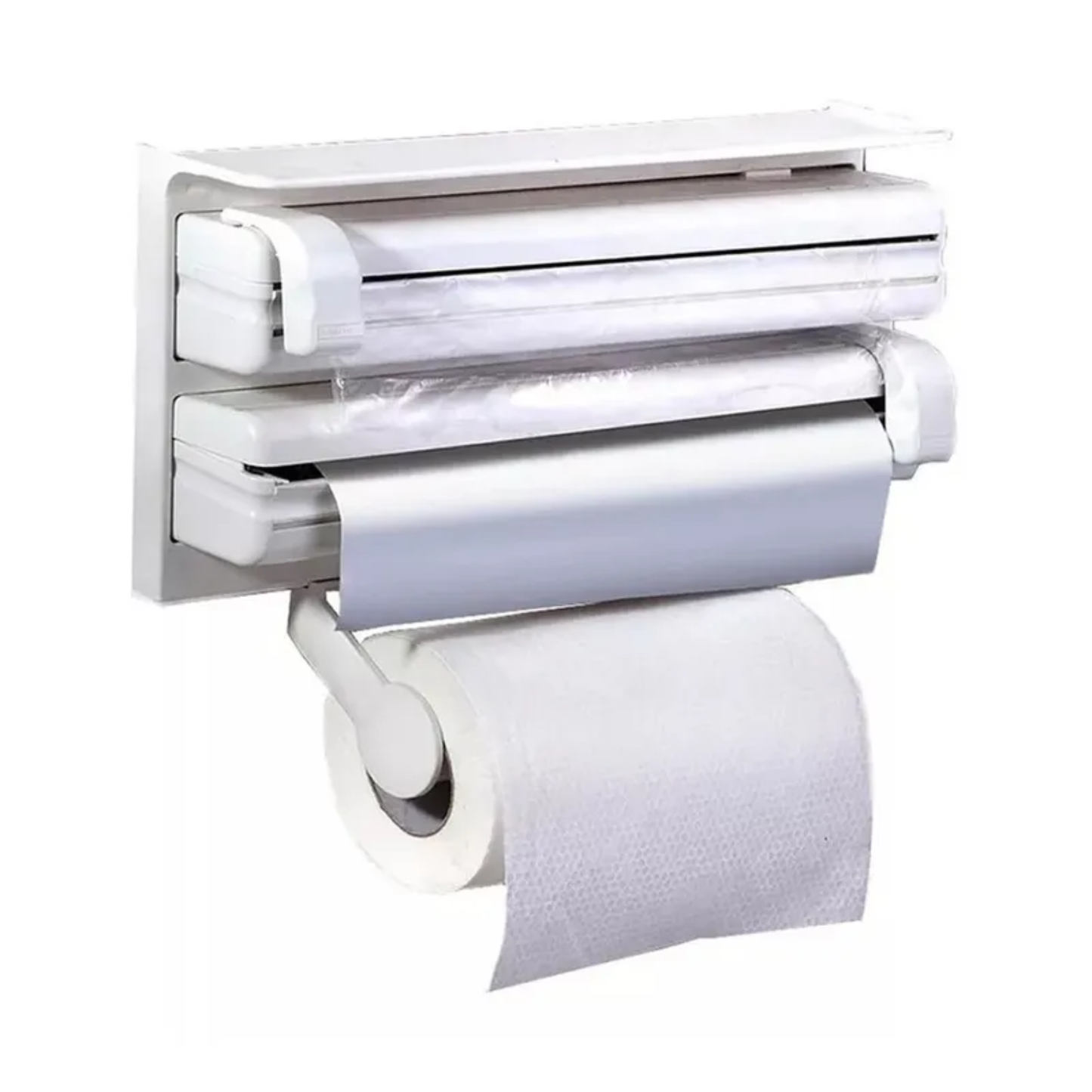 Dispensador de Papel de Cocina 3 en 1 – Todo en su Lugar, Sin Pensar