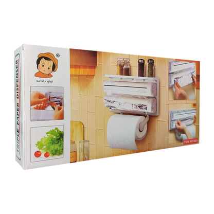 Dispensador de Papel de Cocina 3 en 1 – Todo en su Lugar, Sin Pensar